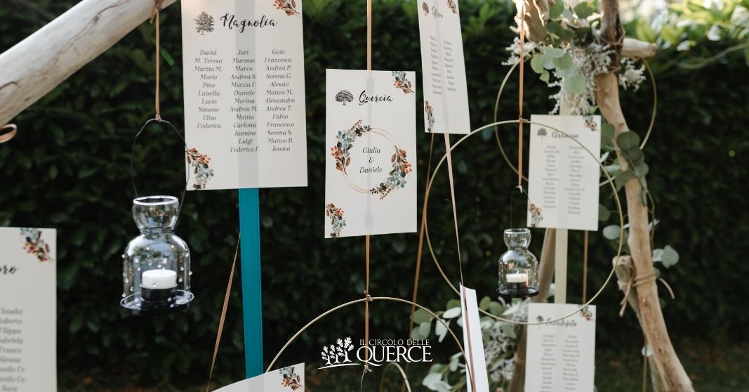 Tableau de mariage: quando la creatività incontra la funzionalità